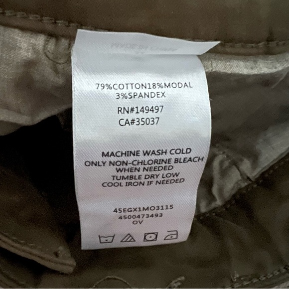 NWT Sam Edelman Morrisson Trouser in Olive Size 14/32 Cotton - Picture 4 of 7